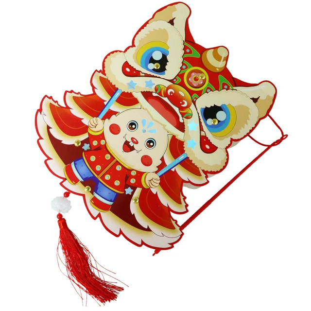 5 Sets Lanternes De Mariage Chinoises Pendentif Matériel Bricolage Pour Enfants