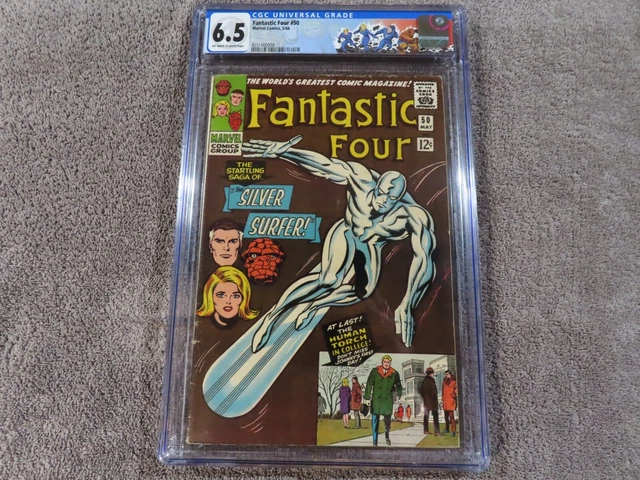 1966 MARVEL Comics FANTASTIC FOUR #50 SILVER SURFER vs. GALACTUS Battle CGC 6.5