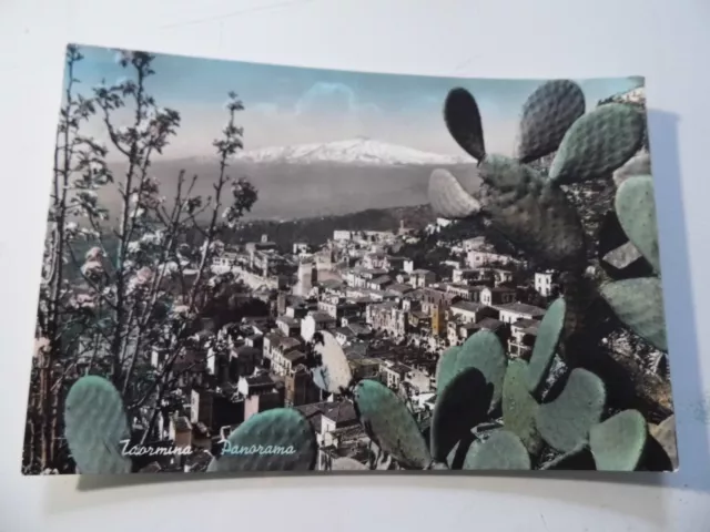 Cartolina Viaggiata "TAORMINA Panorama"  1958