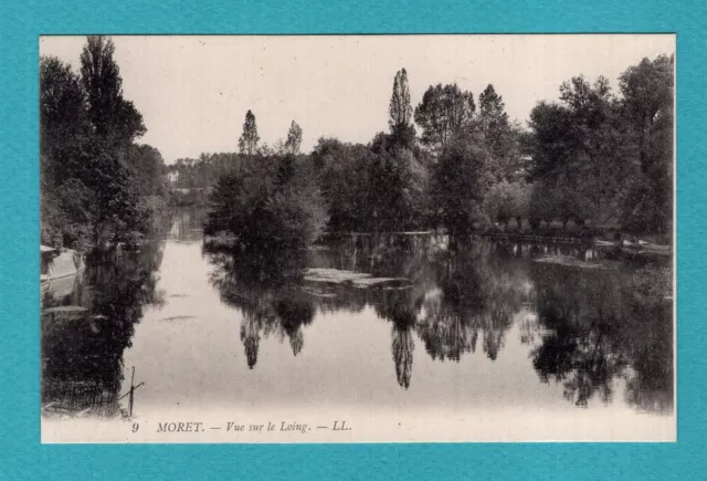 Moret - View of the Loing: CPA, Antique Postcard / Nb