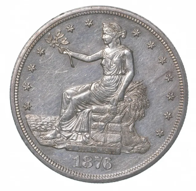 1876 Seated Liberty Trade Dollar *4344