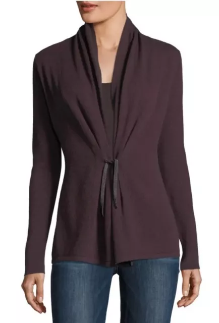 Neiman Marcus Cashmere Collection Chain-Tie Cashmere Cardigan