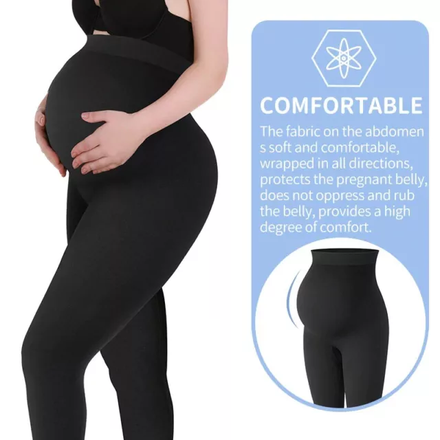 High Waist Maternity Fabric Slim Leggings Pregnancy Yoga Pants Pregnant  Women