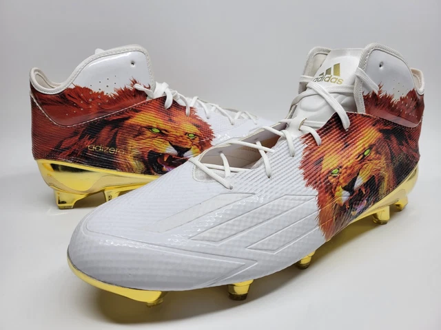 ADIDAS ADIZERO 5-STAR 5.0 Uncaged Mens 18 Football Cleats Gold Lion Shoes  $59.61 - PicClick