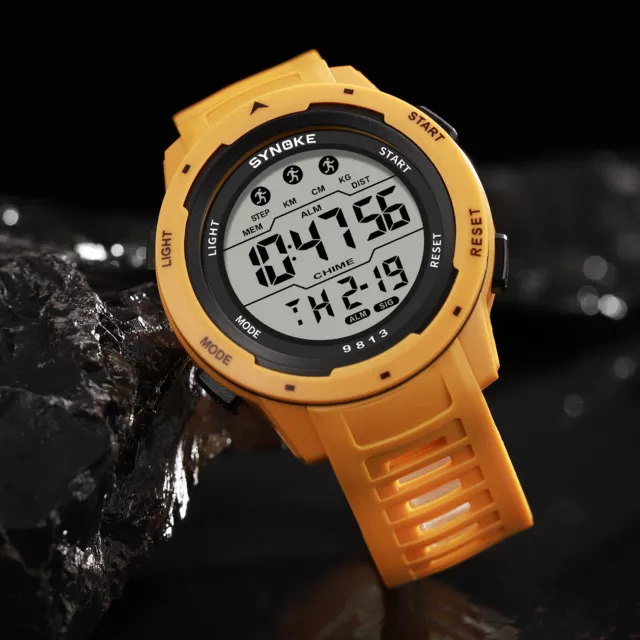 Mens Sports Military Watch Outdoor LED Digital Waterproof Army Watches Fashion