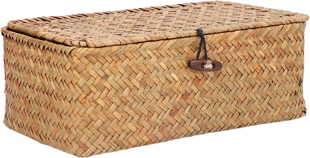 Set 3 Cestini Portaoggetti Intrecciati - Grigio Per Casa E Ufficio - Foto 3