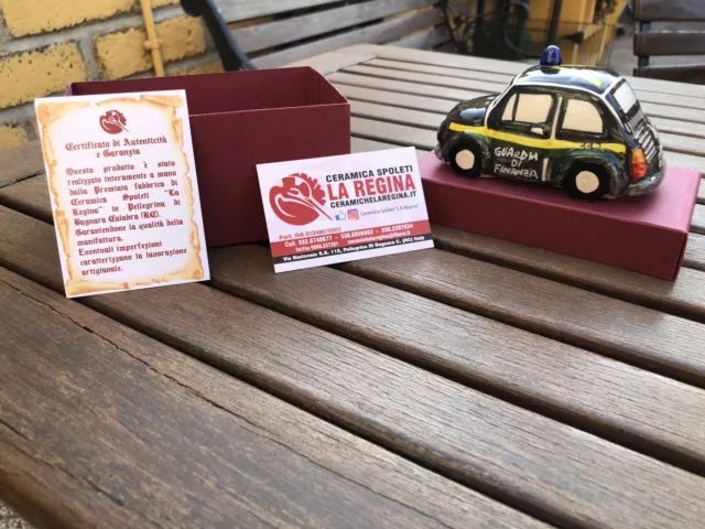 FIAT 500 Epoca Livrea Guardia di Finanza GdiF Ceramica La Regina.