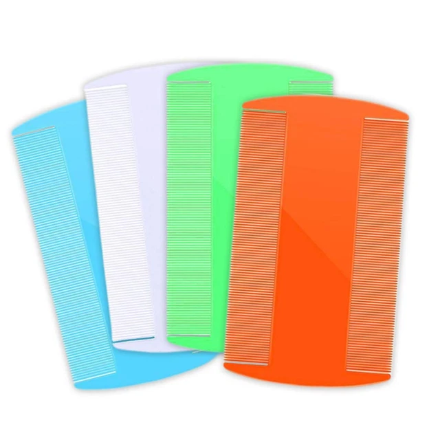 Flea & Tick Comb for Dogs & Cats - Lice & Dandruff Removal - 4 Packs