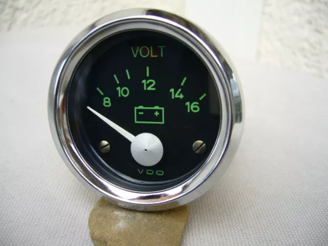 VDO Voltmeter, 12 Volt,52 mm Porsche 356 Replika Sonderanfertigung Voltanzeige