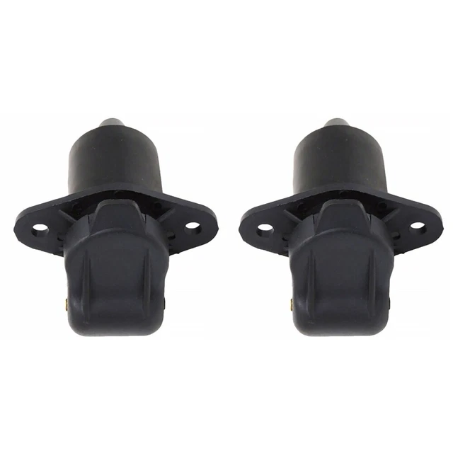 2 pcs EU Trailer Adapter 3 Holes Plug Socket Truck Interface Socket Limo Cable