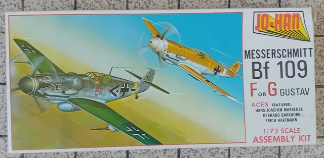 Maquette avion JO-HAN MESSERSCHMITT Bf 109 F or G  1973  Eche 1/72 Neuf
