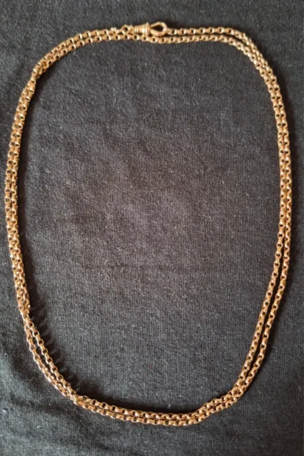 Antique Victorian Gold chain necklace.