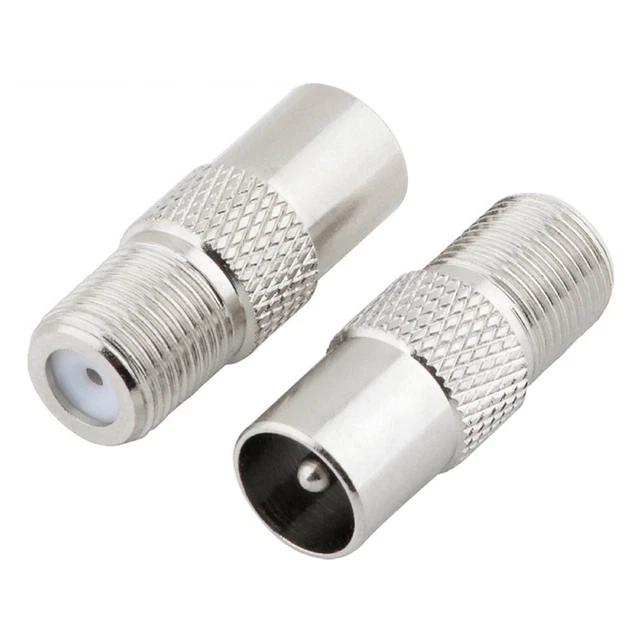 Adaptateurs Antenne Satellite 12 Pièces - Connecteurs F Métal Pour TV Et Décodeurs