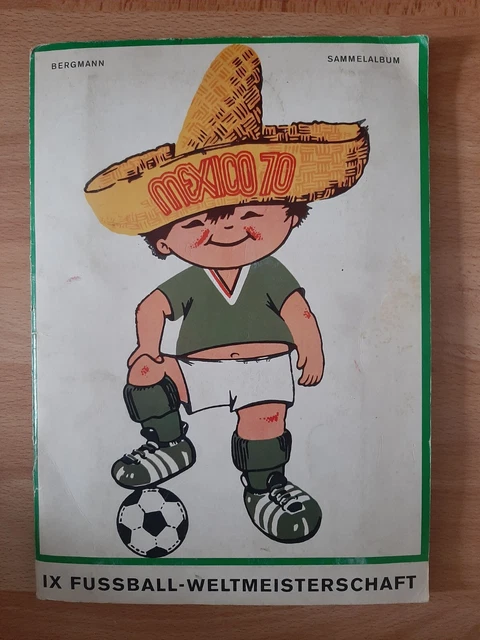 Complete Bergmann Fussball Album Mexico 70 Pele Weltmeisterschaft soccer 1970