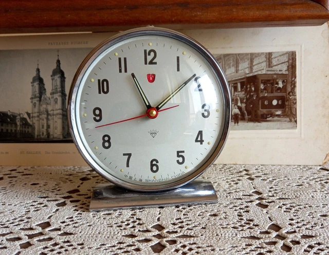 Sveglia vintage, diamante, orologio meccanico, Cina, orologio a carica