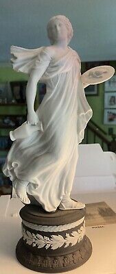 RARE Wedgwood Black Jasperware 11" Statue Herculaneum Dancers Ltd #22/2000 NICE!