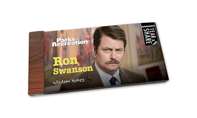Parks and Recreation Ron Swanson Wisdom Notes Abreißkarten USA Geschenk TV-Serie