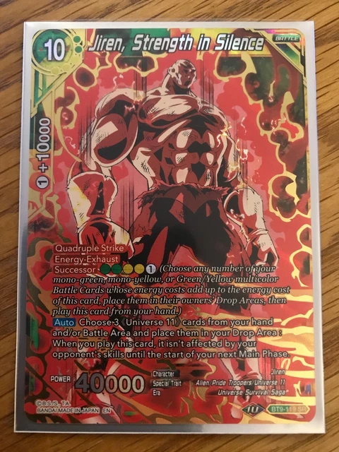 DRAGON BALL SUPER Card Game - BT9-119 SR - Jiren, Strength in Silence *NM* 12.93 - PicClick UK DRAGON BALL SUPER Card Game - BT9-119 SR - Jiren, Strength in Silence *NM* 12.93 - PicClick UK