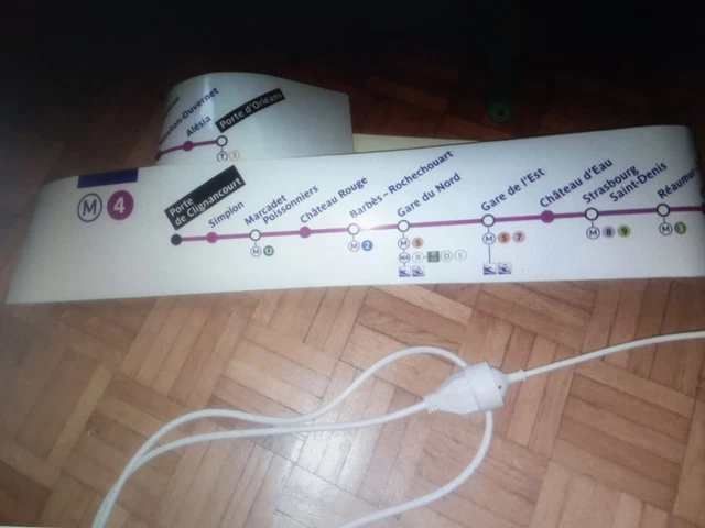 PLAN DE LIGNE train RATP collection EUR 30,00 - PicClick FR