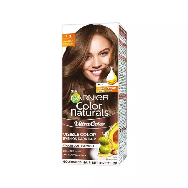 1X Garnier Hair Colouring Creme  Color Naturals Shade: 7.3 Golden Brown 105 ml