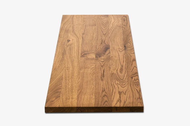 Tablero de estantería estantería de pared nivel de ajuste suelo de estantería roble rústico 20 mm DL antiguo engrasado