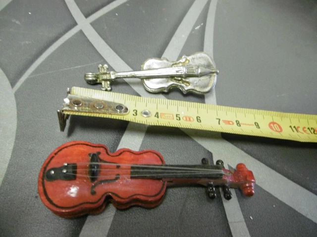lot de 2 Petits violons jouet ancien  instrument musique
