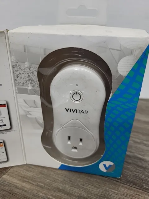 Vivitar Wireless Wi-Fi Remote Plug w/ Smart Home Security System App/USB Charger