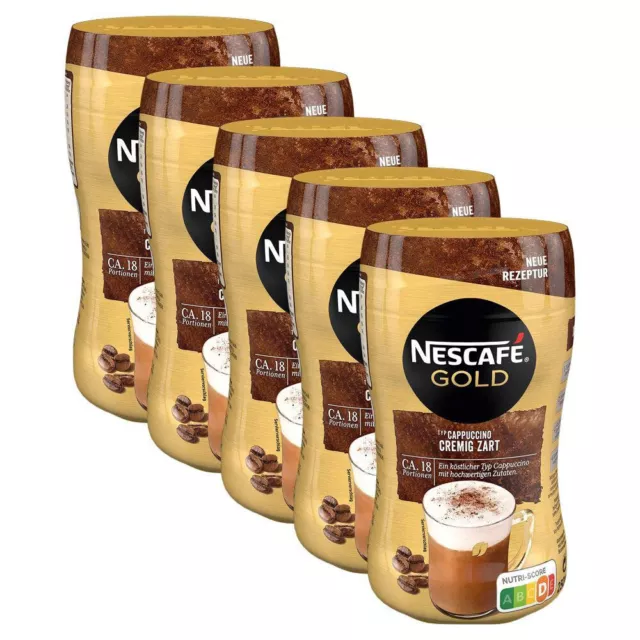 Nescafe Gold Typ Cappuccino cremiger zarter Geschmack 250g 5er Pack