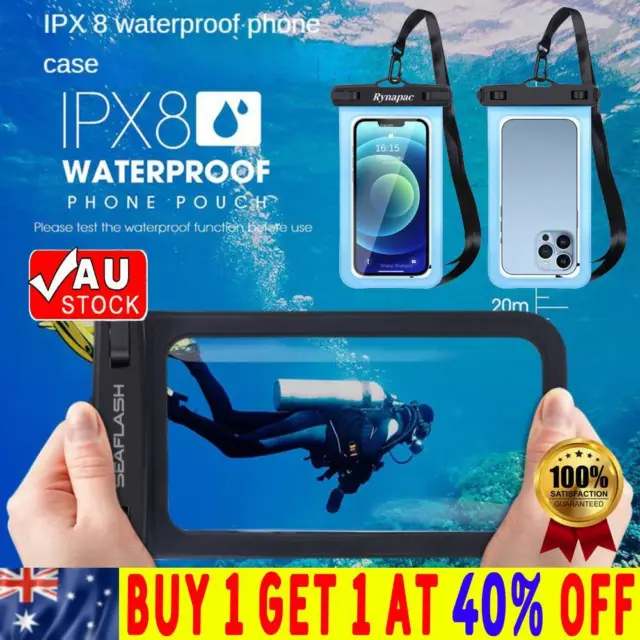 Large Waterproof Dry Bag Underwater Floating Phone Pouch Case for iPhone Samsung