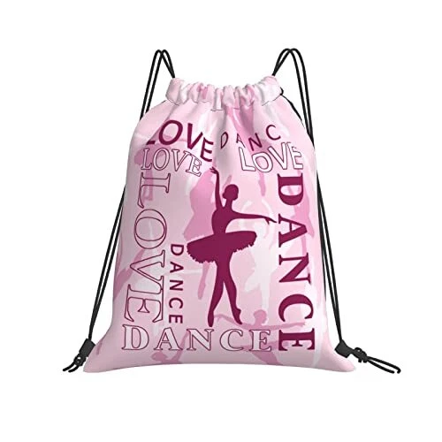 FATTTYCY Dance Bags For Dancers Gym Drawstring Stuff Ballet Backpack Gifts Fo...