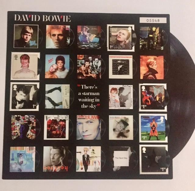 DAVID BOWIE ALBUM Covers Limited Edition Fan Sheet Stamps 2017 Numbered ...