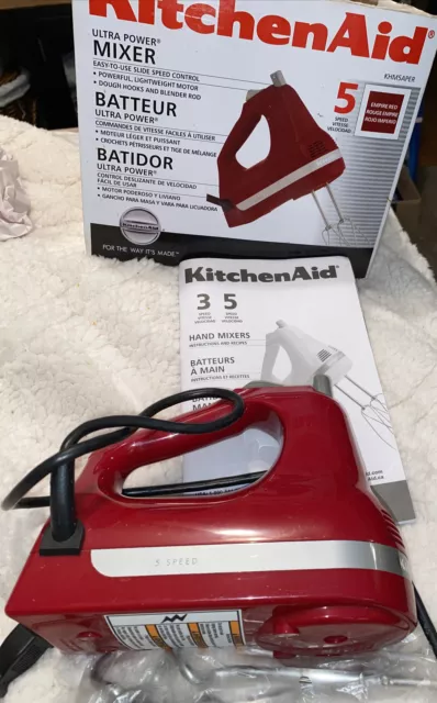 Kitchenaid 5 Speed Ultra Power Hand Mixer, Watermelon Red *New