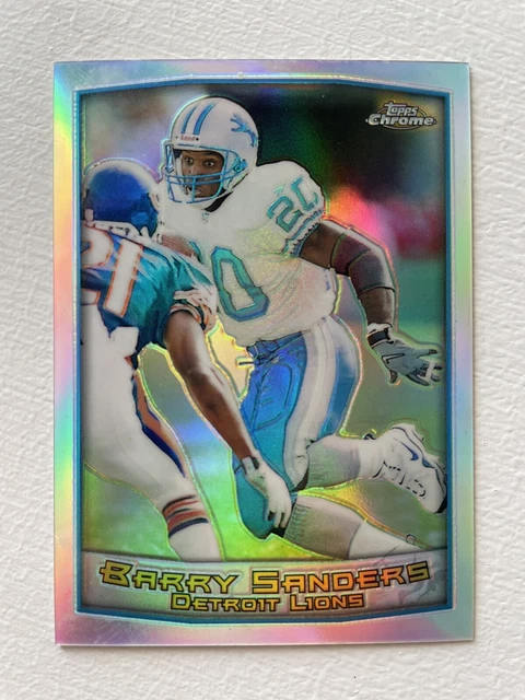 1999 Barry Sanders Topps Chrome Refractor #25 Lions Hof (423)