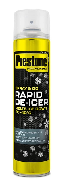 PRESTONE DE ICER Anti Freeze Spray For Car Window Fast Acting De Icer ...