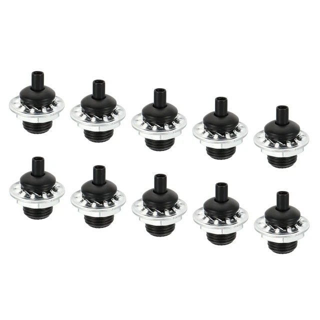 M10*1 Filettatura Cavo Guarnizioni Cordone Presa 10pz con Dado Rondella Nero