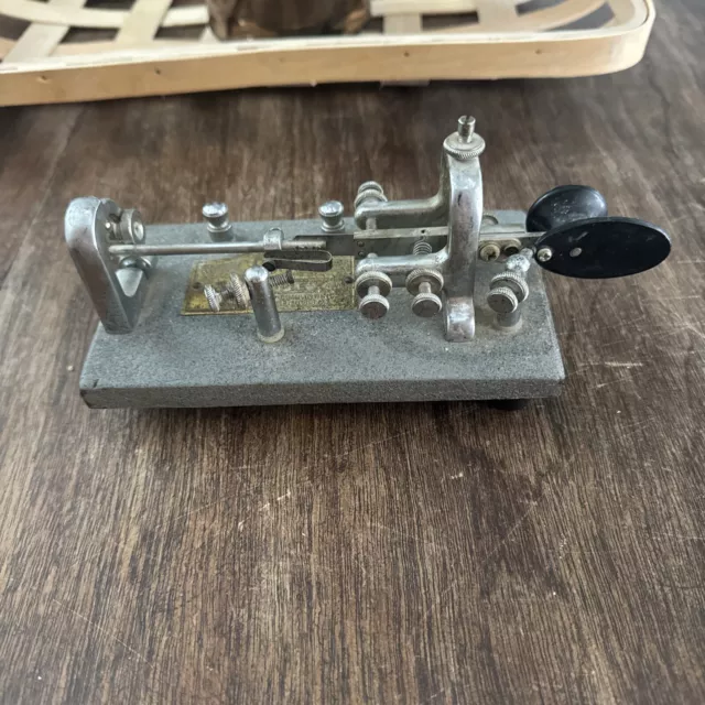 Vintage 1950's  Vibroplex Morse Code Telegraph Key Bug