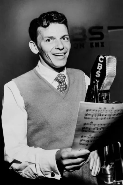 Frank Sinatra On Cbs Portrait 4X6 Publicity Photograph Reprint