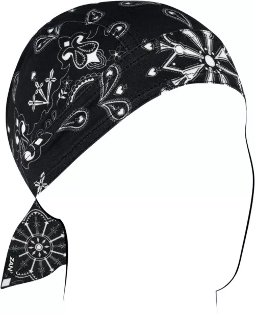 Zan Headgear Zan Sportflex Flydanna Black Paisley ZL101 Paisley 2504-0497 2