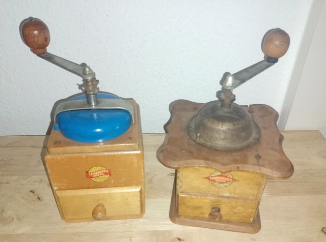 2x Antike Kaffeemühle Leinbrocks Ideal  !