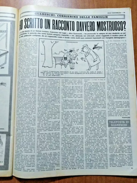 clipping / ritaglio 1966 GIOVANNI GUARESCHI: HO SCRITTO UN RACCONTO MOSTRUOSO?