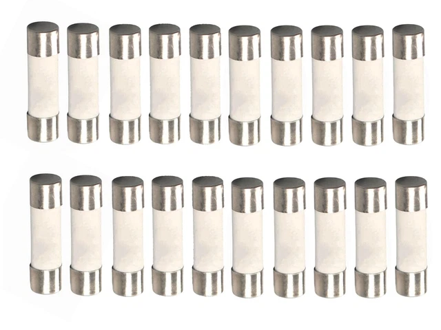 Vigor Source 12A 250V Ceramic Cartridge Fuses, 5x20mm, 20/Pack, Slow-Blow Vigor Source 12A 250V Ceramic Cartridge Fuses, 5x20mm, 20/Pack, Slow-Blow