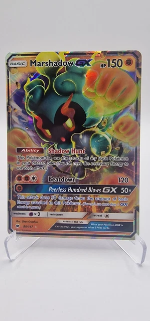Pokemon Karte | Marshadow GX | Burning Shadows 80/147 | Englisch | Neuwertig