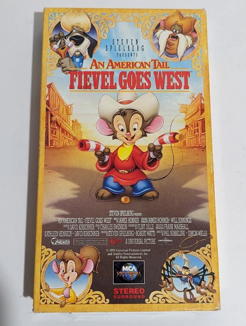 An American Tail Fievel Goes West Vhs VHS - AN American Tail: Fievel Goes West - VHS Cartoon - Vintage Kids