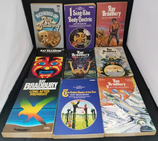 Ray Bradbury Vintage Science Fiction Bundle job lot ( x9 Books)