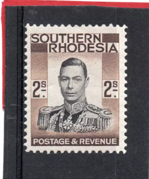 Southern Rhodesia GV1 1937 2s. black & brown. sg 50 HH.Mint