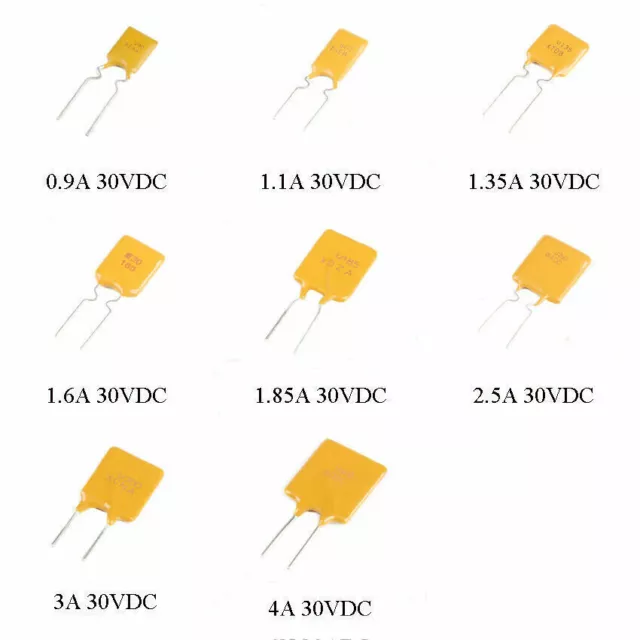 30VDC Self Resetting Fuses Self-recovering PPTC DIP 2-Pin 0.9/1.1/1.6/2.5/3/4A