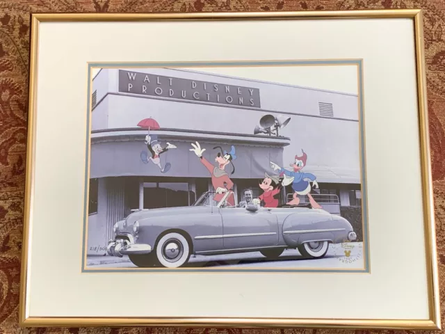 Disneys Fun And Fancy Free Limited Edition 218/500 W/ Coa 1997 Lithograph Rare