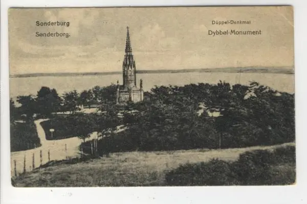 AK Sonderborg, Sonderburg, Dybbol-Monument, 1910