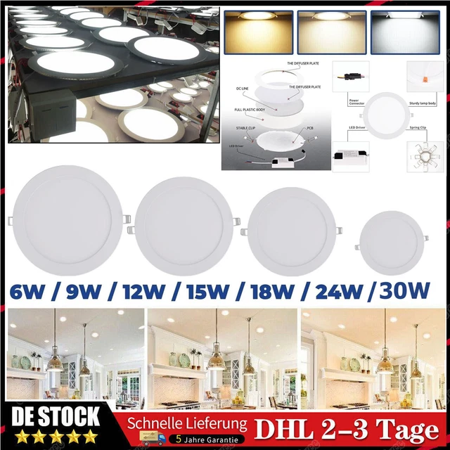 Pannello LED Quadrato Da Incasso 24W 3000K – Luce Calda Per Soffitto, Perfetto Per Corridoi, Bagni E Cucina - 4