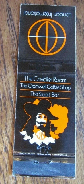 Cavalier Matchbook Matchcover: Cavalier Room (London, England) -E13